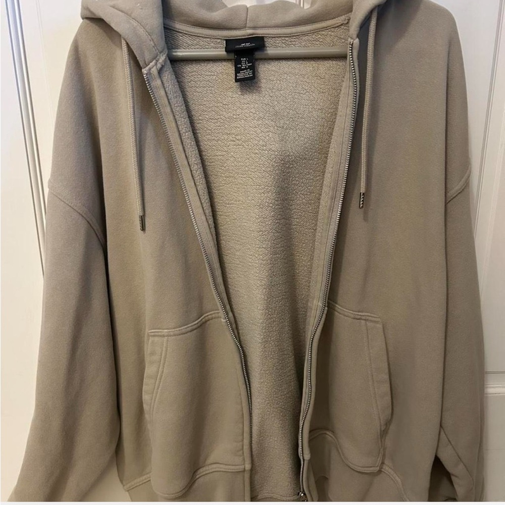 H&M Beige Oversized Hoodie